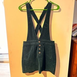 Corduroy Overalls Skirt